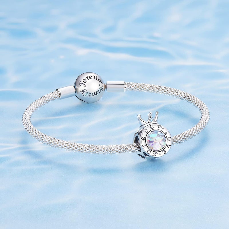 BABAMIA Store Rose Charm Heart Charms for Bracelets 925 Sterling Silver Bead Charm Fits Bracelets and Necklaces Paved with Cubic Zirconia Animal Skull Charm Dainty Halloween Charms Jewelry for Women Girls - Image 4